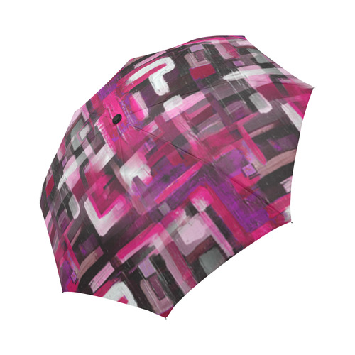 Painted Pink Punk Auto-Foldable Umbrella (Model U04)