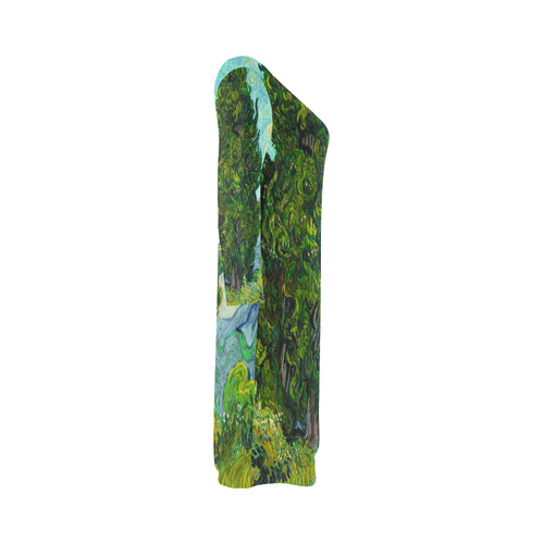 Vincent van Gogh Cypresses Landscape Bateau A-Line Skirt (D21)