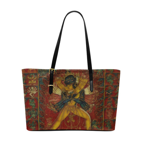 Buddhist Deity Kalachakra Euramerican Tote Bag/Large (Model 1656)