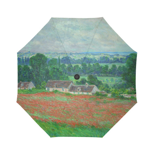 Claude Monet Field of Poppies Floral Auto-Foldable Umbrella (Model U04)