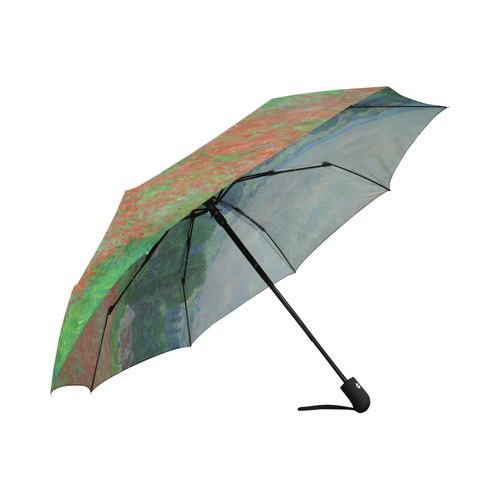 Claude Monet Field of Poppies Floral Auto-Foldable Umbrella (Model U04)