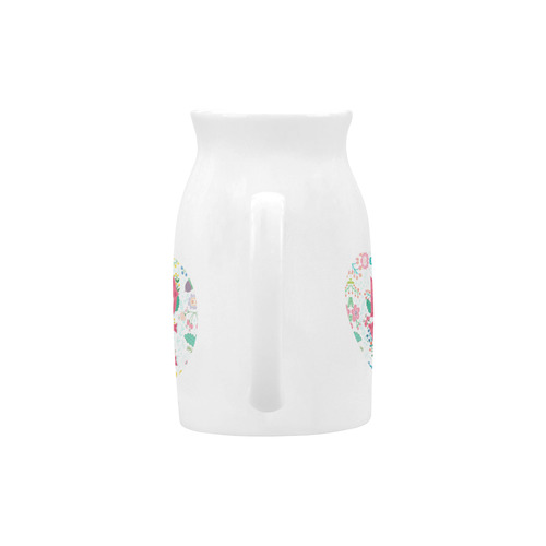 Pastel Colorful Floral LOVE Lettering Milk Cup (Large) 450ml
