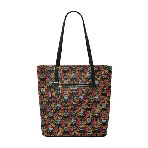 Lovely Geometric LOVE Hearts Pattern Euramerican Tote Bag/Small (Model 1655)