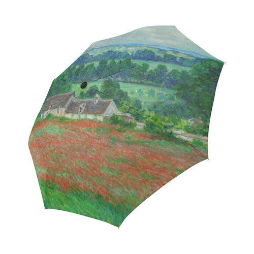 Claude Monet Field of Poppies Floral Auto-Foldable Umbrella (Model U04)