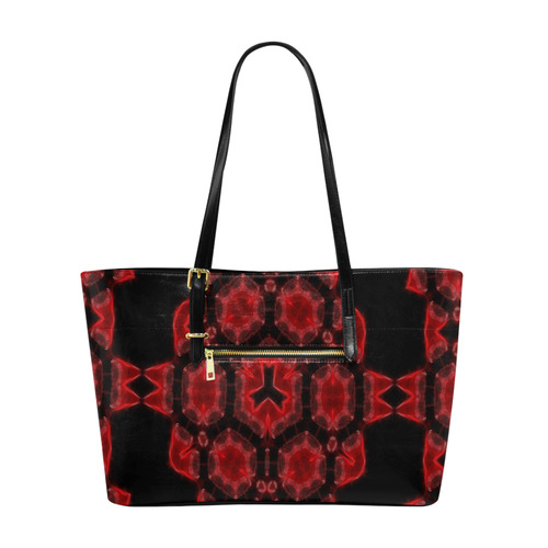 Red Alaun Mandala Euramerican Tote Bag/Large (Model 1656)