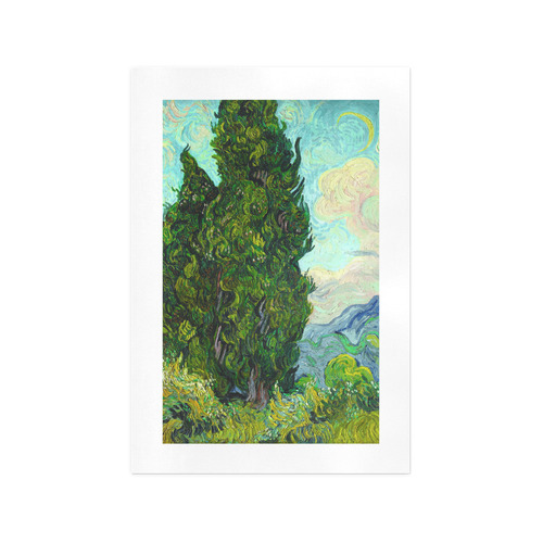 Vincent van Gogh Cypresses Landscape Art Print 13‘’x19‘’