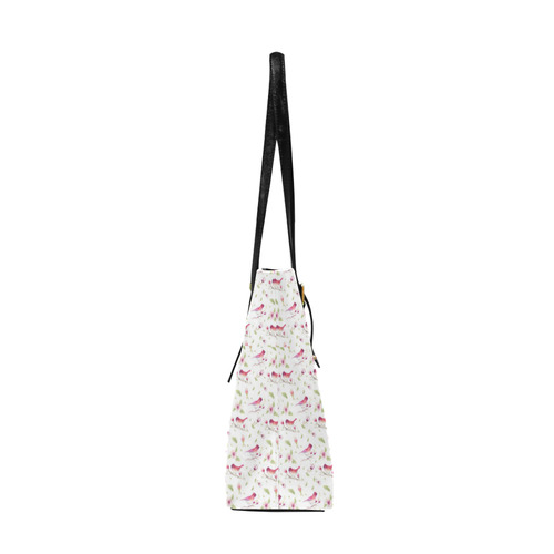 Lovely Pattern with Birds and Flowers Euramerican Tote Bag/Large (Model 1656)
