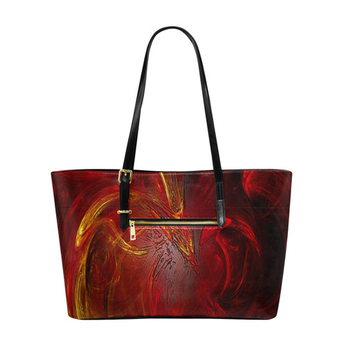 Red Firebird Phoenix Euramerican Tote Bag/Large (Model 1656)