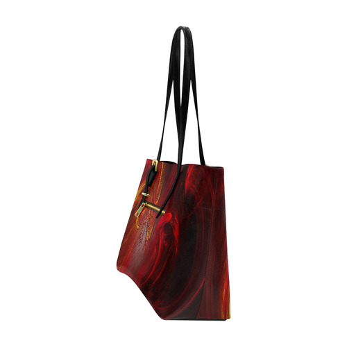 Red Firebird Phoenix Euramerican Tote Bag/Large (Model 1656)