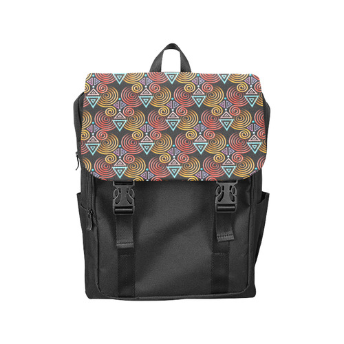 Lovely Geometric LOVE Hearts Pattern Casual Shoulders Backpack (Model 1623)