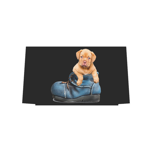 Lovely Puppy in a Blue Shoe Euramerican Tote Bag/Large (Model 1656)