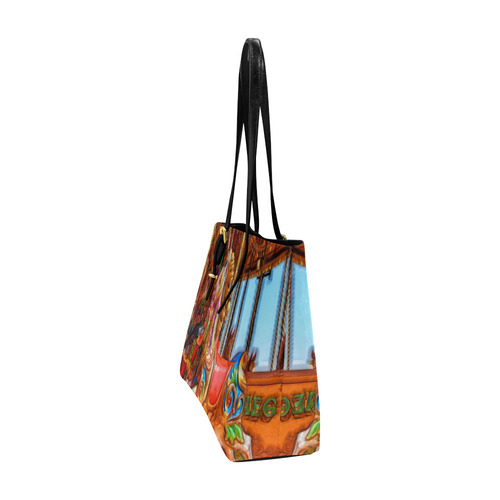 Take A Ride On The Merry-go-round Euramerican Tote Bag/Large (Model 1656)