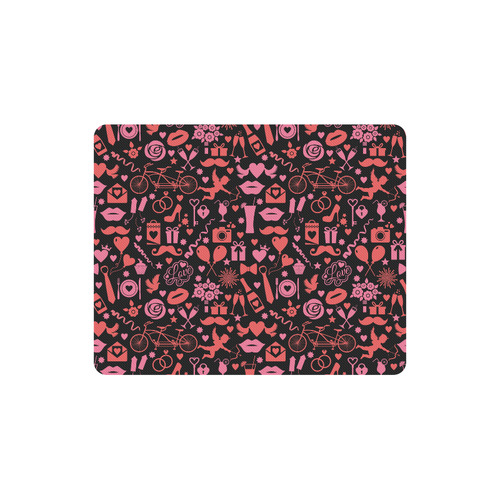 Pink Love Rectangle Mousepad