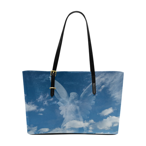 Angel show you the way to heaven Euramerican Tote Bag/Large (Model 1656)