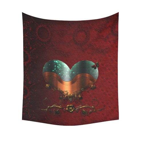 Love, wonderful heart Cotton Linen Wall Tapestry 51"x 60"