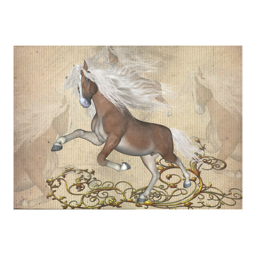 Wonderful wild horse Cotton Linen Tablecloth 60"x 84"