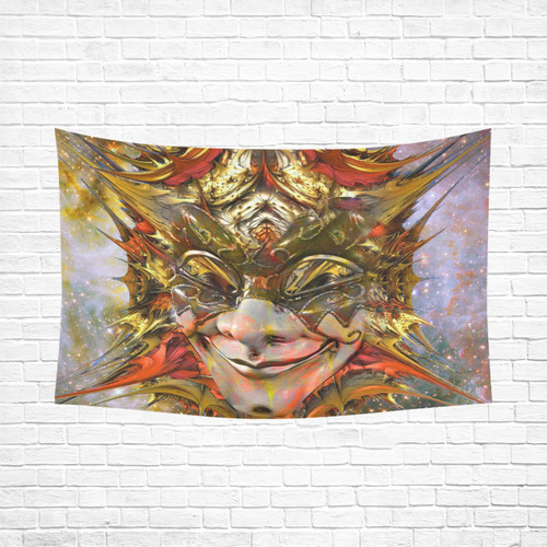 Star Clown Cotton Linen Wall Tapestry 90"x 60"