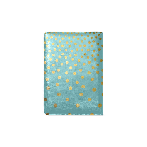 Gold Elegance Polka Dots Shower Custom NoteBook A5