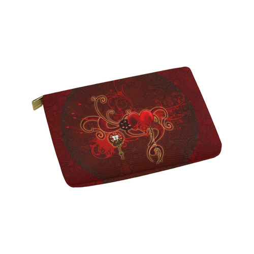 Wonderful steampunk design with heart Carry-All Pouch 9.5''x6''