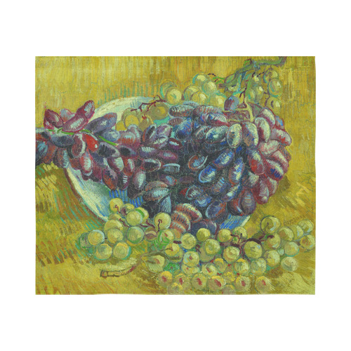 Vincent van Gogh Grapes Fine Art Painting Cotton Linen Wall Tapestry 60"x 51"