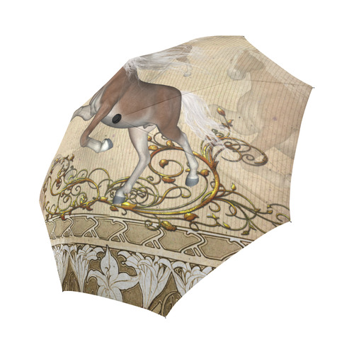 Wonderful wild horse Auto-Foldable Umbrella (Model U04)