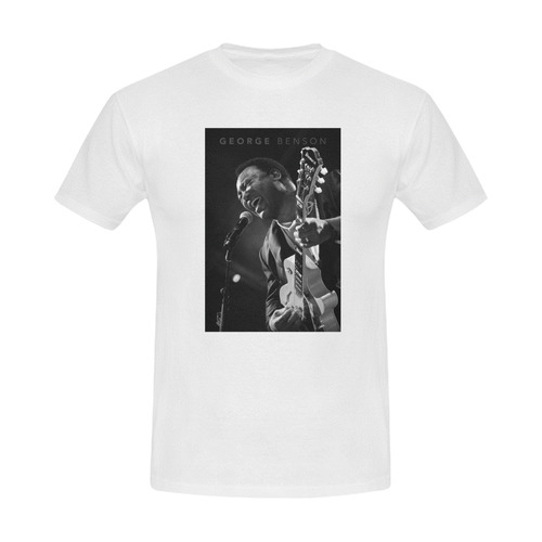 Smooth Jazz Life T-Shirt - George Benson Men's Slim Fit T-shirt (Model T13)