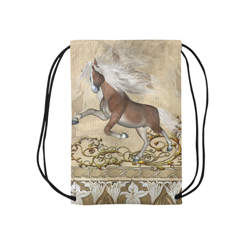 Wonderful wild horse Small Drawstring Bag Model 1604 (Twin Sides) 11"(W) * 17.7"(H)