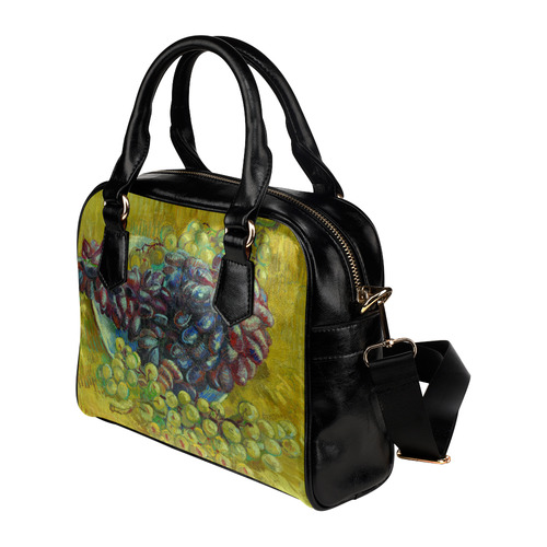 Vincent van Gogh Grapes Fine Art Painting Shoulder Handbag (Model 1634)