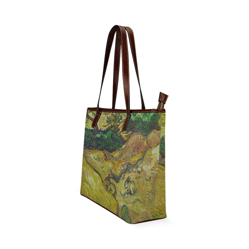 Vincent van Gogh Landscape with Rabbits Shoulder Tote Bag (Model 1646)