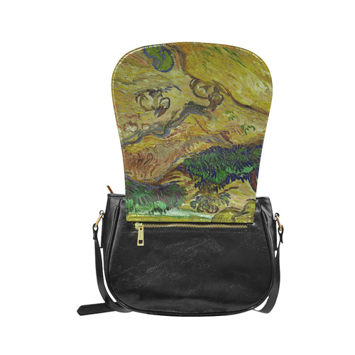 Vincent van Gogh Landscape with Rabbits Classic Saddle Bag/Small (Model 1648)
