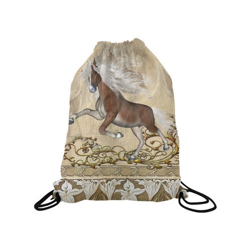 Wonderful wild horse Medium Drawstring Bag Model 1604 (Twin Sides) 13.8"(W) * 18.1"(H)