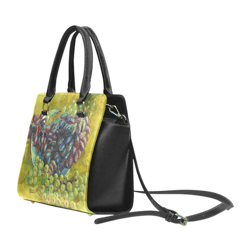 Vincent van Gogh Grapes Fine Art Painting Classic Shoulder Handbag (Model 1653)