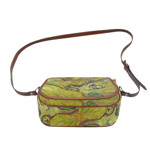 Vincent van Gogh Landscape with Rabbits Saddle Bag/Large (Model 1649)