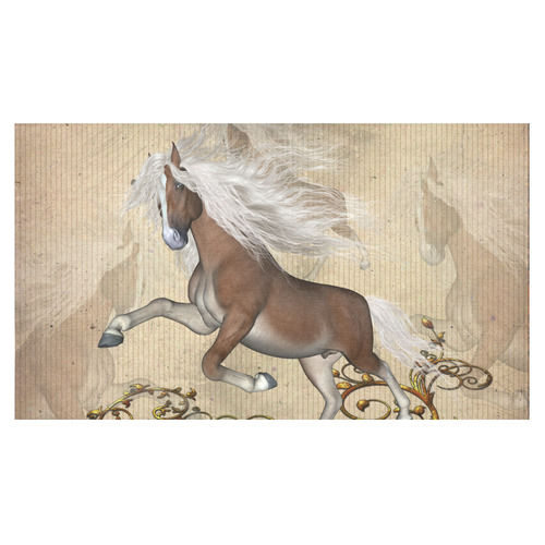 Wonderful wild horse Cotton Linen Tablecloth 60"x 104"