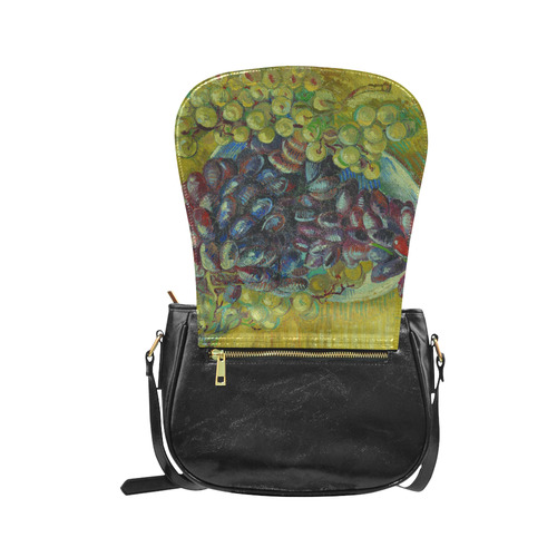 Vincent van Gogh Grapes Fine Art Painting Classic Saddle Bag/Small (Model 1648)