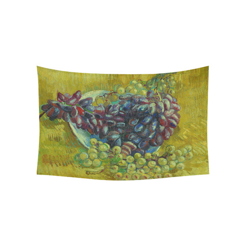 Vincent van Gogh Grapes Fine Art Painting Cotton Linen Wall Tapestry 60"x 40"