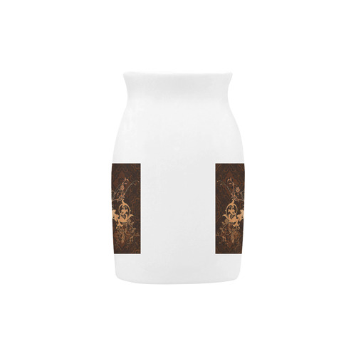 Floral design with crow Milk Cup (Large) 450ml