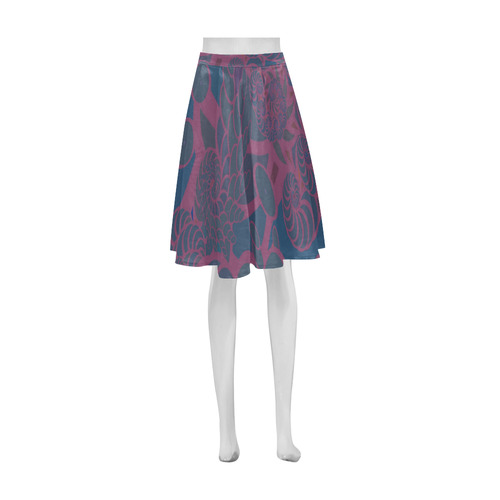 Rainforest at Night Athena Women's Short Skirt (Model D15)