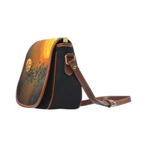 Space scenario - The Apocalypse Saddle Bag/Small (Model 1649)(Flap Customization)