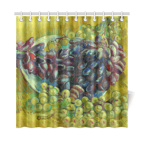 Vincent van Gogh Grapes Fine Art Painting Shower Curtain 72"x72"