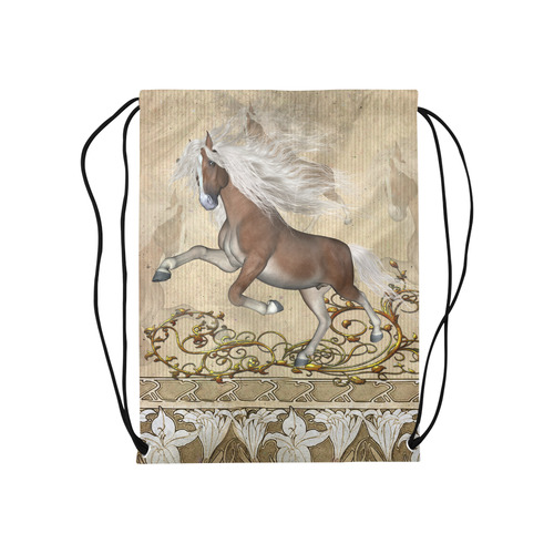 Wonderful wild horse Medium Drawstring Bag Model 1604 (Twin Sides) 13.8"(W) * 18.1"(H)