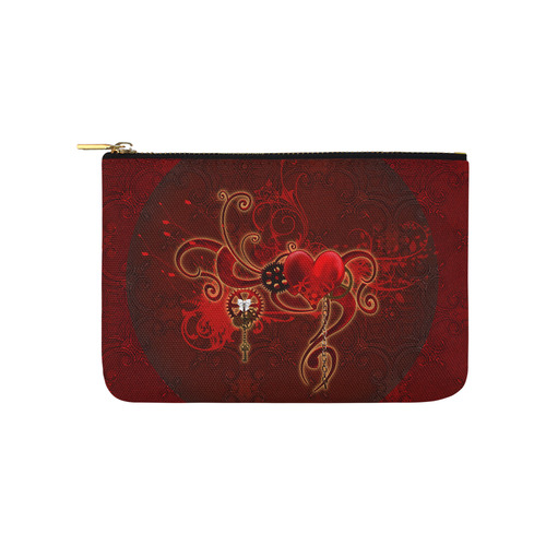 Wonderful steampunk design with heart Carry-All Pouch 9.5''x6''