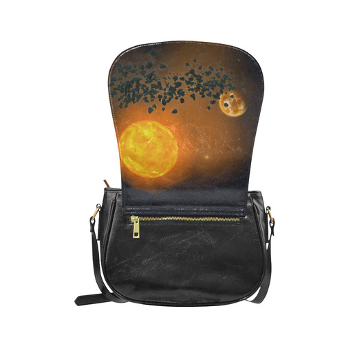 Space scenario - The Apocalypse Classic Saddle Bag/Small (Model 1648)