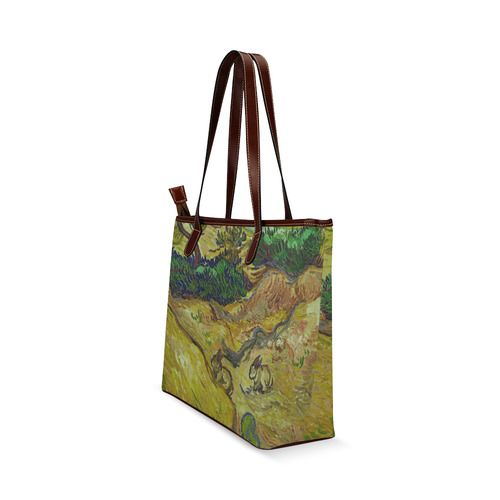 Vincent van Gogh Landscape with Rabbits Shoulder Tote Bag (Model 1646)