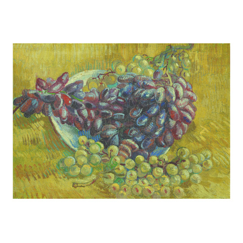 Vincent van Gogh Grapes Fine Art Painting Cotton Linen Tablecloth 60"x 84"