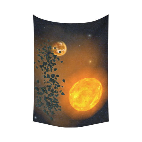 Space scenario - The Apocalypse Cotton Linen Wall Tapestry 90"x 60"