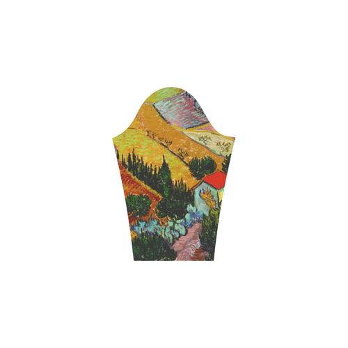 Vincent van Gogh Landscape House Ploughman Bateau A-Line Skirt (D21)