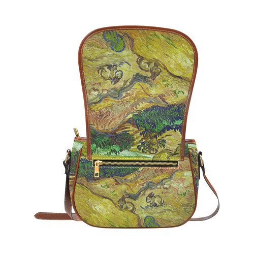 Vincent van Gogh Landscape with Rabbits Saddle Bag/Large (Model 1649)