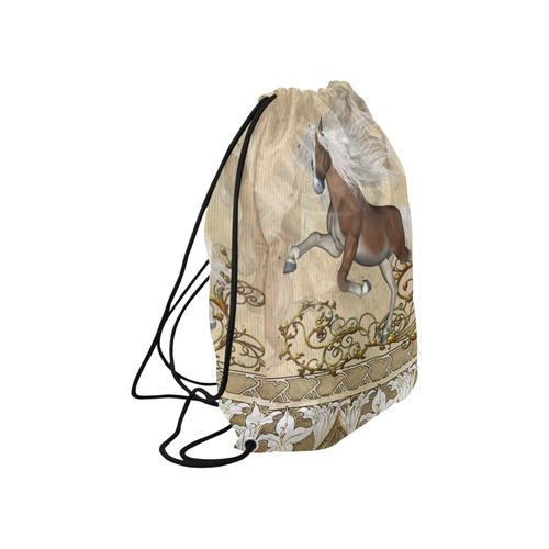 Wonderful wild horse Large Drawstring Bag Model 1604 (Twin Sides)  16.5"(W) * 19.3"(H)