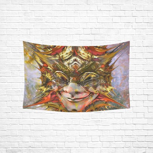 Star Clown Cotton Linen Wall Tapestry 60"x 40"